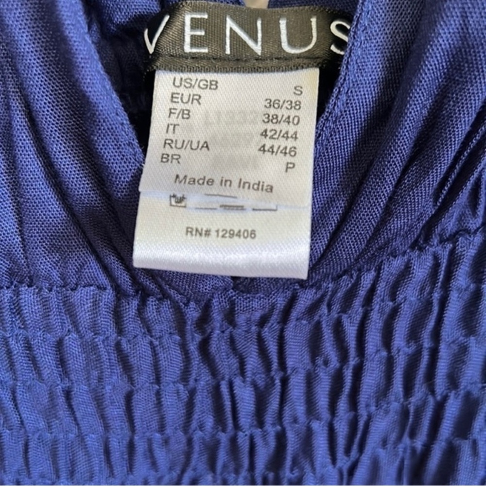 Venus Shirred Waist Sleeveless Ruffle Hem Sundress - Picture 2 of 5